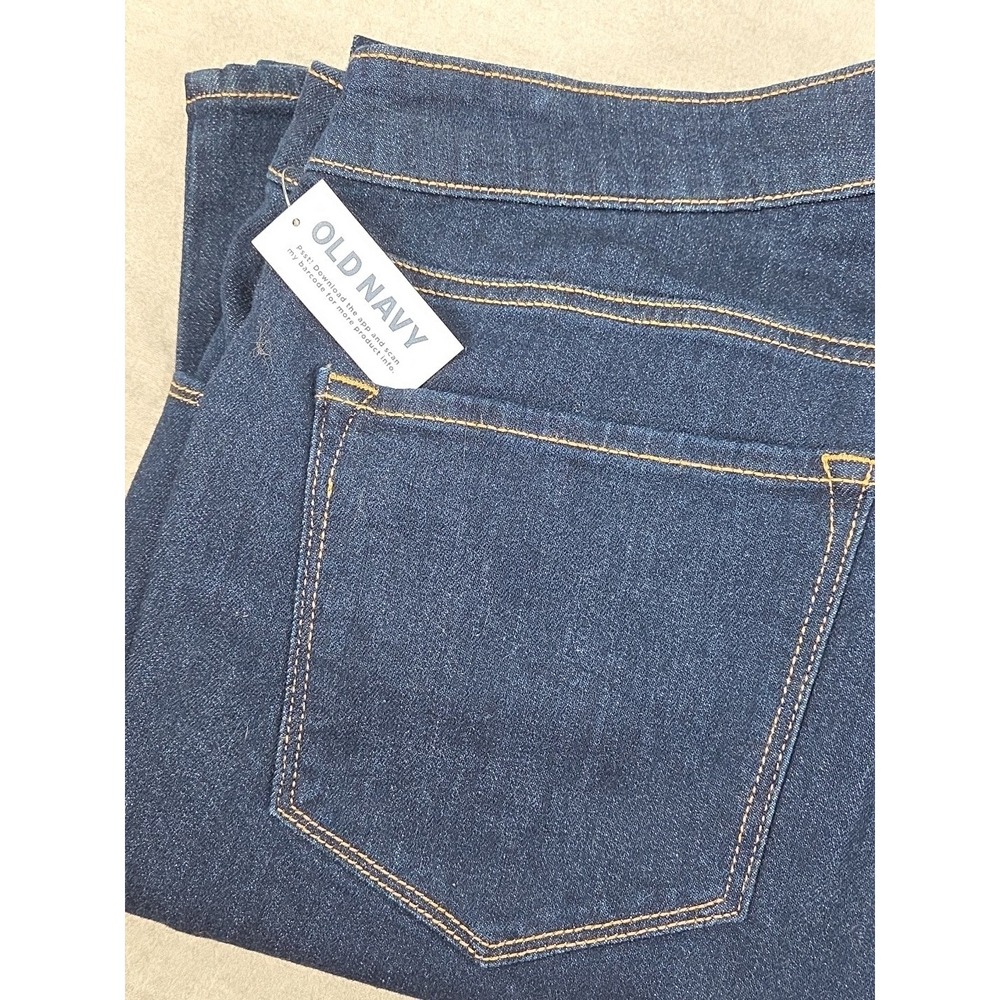 Old Navy Mid-Rise Wow Bootcut Mom Jeans 16 Short Flare 36x29 Stretch Comfort NEW